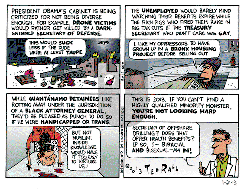 Ted Rall on Monday January 21, 2013 Comic Strip