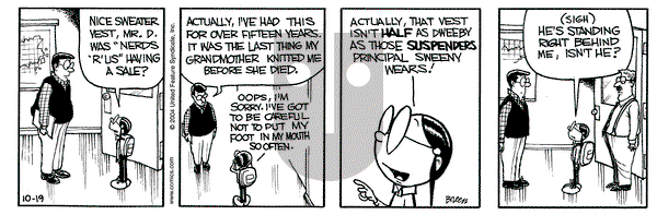 Grand Avenue on Tuesday October 19, 2004 Comic Strip