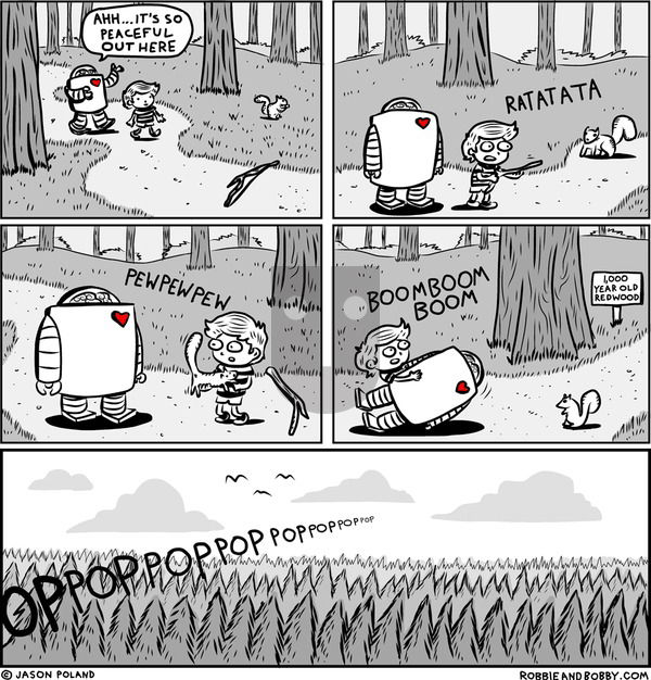 Robbie and Bobby on Friday April 18, 2025 Comic Strip