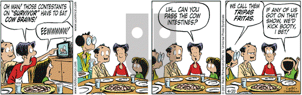 Baldo on Friday April 20, 2001 Comic Strip