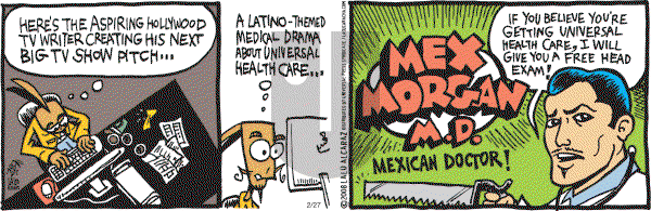 La Cucaracha on Wednesday February 27, 2008 Comic Strip