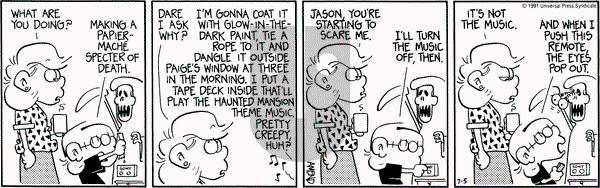 FoxTrot on Friday July 5, 1991 Comic Strip