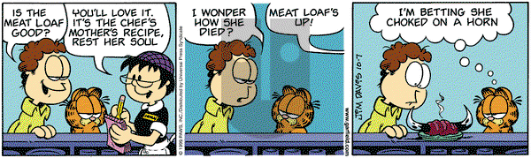 Garfield on Thursday October 7, 1999 Comic Strip