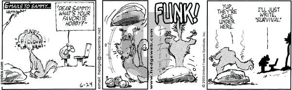 Over the Hedge on Tuesday June 24, 2003 Comic Strip