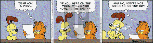 Garfield on Wednesday August 16, 2017 Comic Strip
