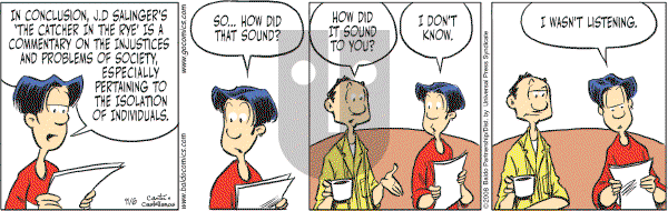 Baldo on Thursday November 6, 2008 Comic Strip
