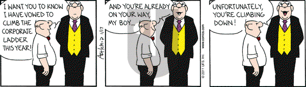 The Born Loser on Monday January 17, 2011 Comic Strip