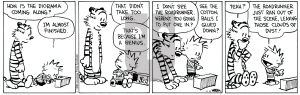Calvin and Hobbes on Saturday November 17, 1990 Comic Strip