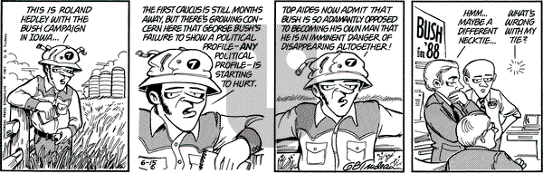 Doonesbury on Monday June 15, 1987 Comic Strip