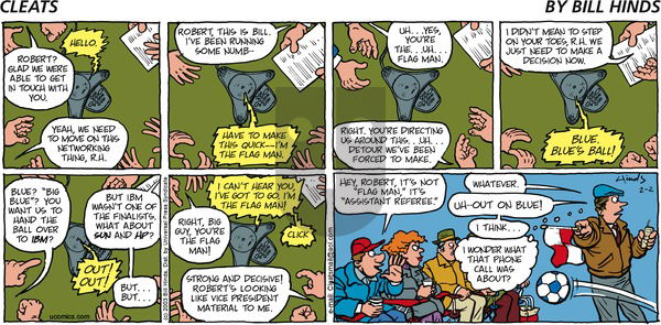 Cleats on Sunday February 2, 2003 Comic Strip