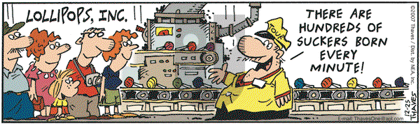 Frank and Ernest on Tuesday December 25, 2007 Comic Strip