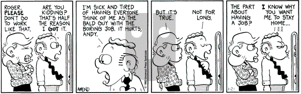 FoxTrot on Tuesday January 21, 1992 Comic Strip