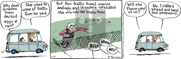 Cul de Sac on Thursday November 21, 2019 Comic Strip