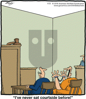 In the Bleachers on Wednesday January 23, 2019 Comic Strip