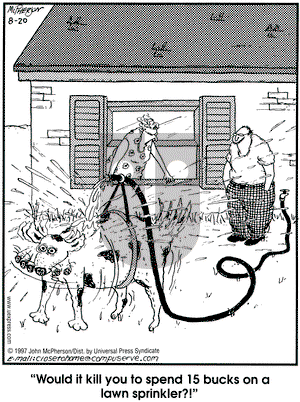 Close to Home on Wednesday August 20, 1997 Comic Strip