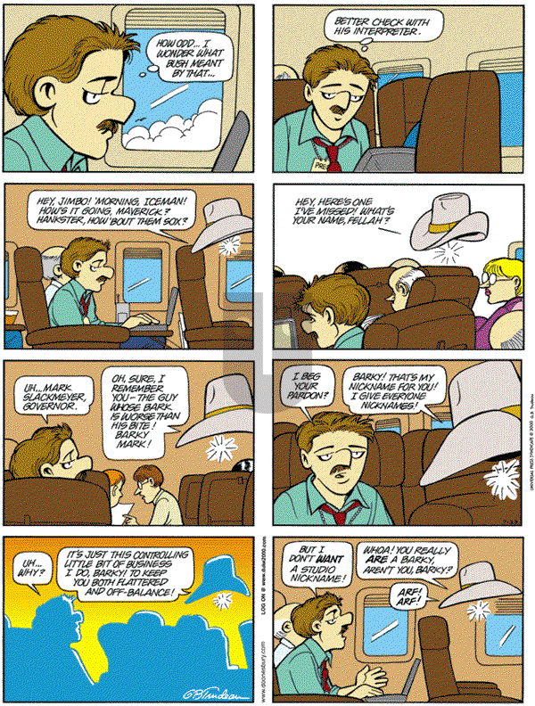 Doonesbury - Sunday July 23, 2000 Comic Strip