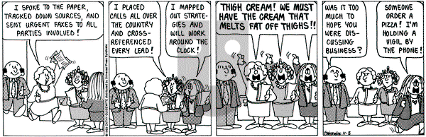 Cathy Classics on Monday November 8, 1993 Comic Strip