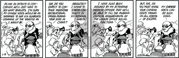 Doonesbury on Monday January 19, 1976 Comic Strip