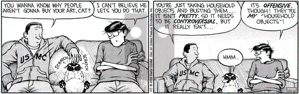 Get Fuzzy on Friday April 14, 2000 Comic Strip