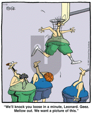 In the Bleachers on Tuesday January 13, 2009 Comic Strip