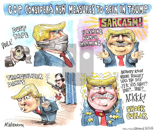 Matt Wuerker on Tuesday August 16, 2016 Comic Strip