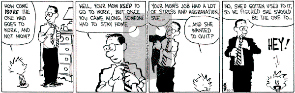 Calvin and Hobbes - Wednesday October 7, 2020 Comic Strip