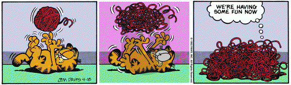 Garfield on Saturday April 18, 1992 Comic Strip