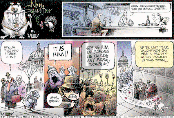 Non Sequitur - Sunday February 14, 1999 Comic Strip