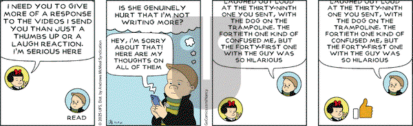 Nancy on Thursday March 27, 2025 Comic Strip