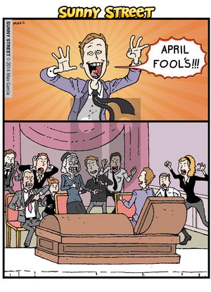 Sunny Street on Tuesday April 1, 2014 Comic Strip