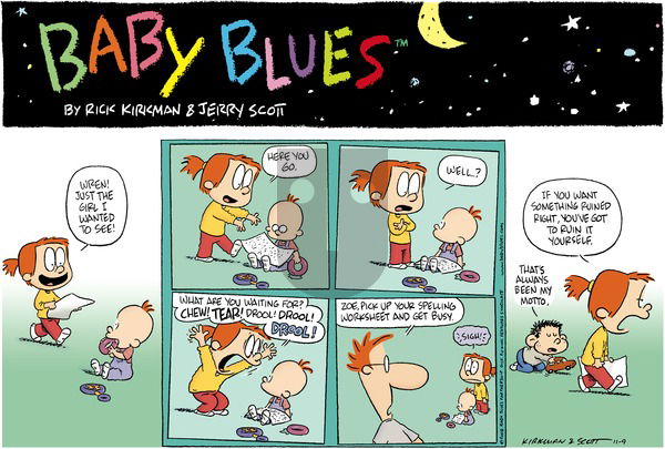 Baby Blues - Sunday November 9, 2008 Comic Strip