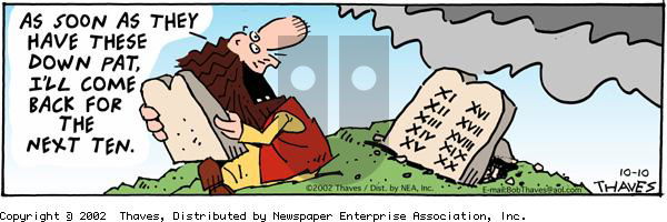 Frank and Ernest on Thursday October 10, 2002 Comic Strip