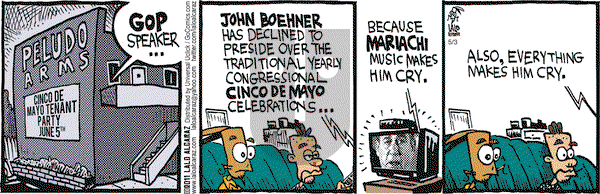 La Cucaracha on Tuesday May 3, 2011 Comic Strip