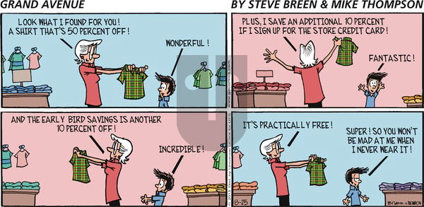 Grand Avenue on Sunday August 25, 2013 Comic Strip