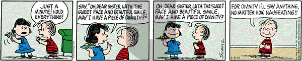 Peanuts - Monday February 8, 2010 Comic Strip
