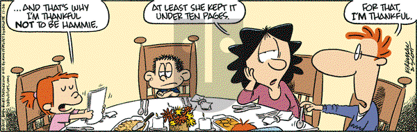 Baby Blues on Thursday November 26, 2015 Comic Strip