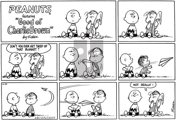 Peanuts on Sunday June 23, 1968 Comic Strip