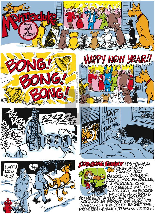 Marmaduke on Sunday January 1, 2012 Comic Strip