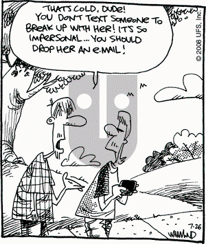Reality Check on Saturday July 26, 2008 Comic Strip