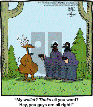 In the Bleachers on Thursday April 5, 2018 Comic Strip