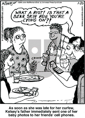 Close to Home on Thursday January 20, 2005 Comic Strip
