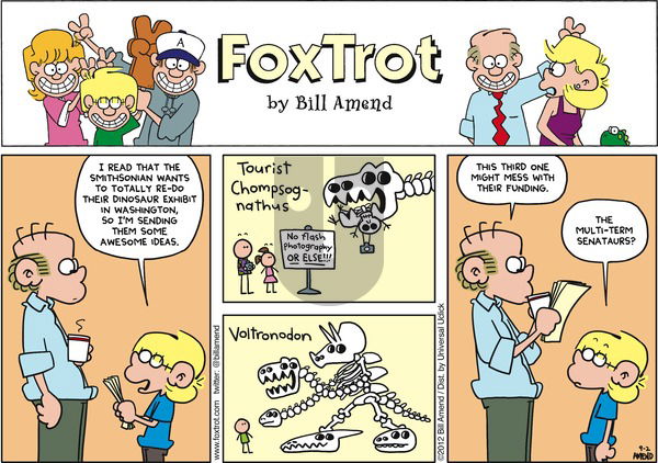 FoxTrot on Sunday September 2, 2012 Comic Strip