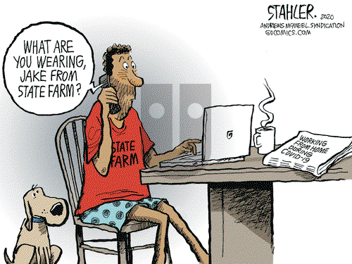 Jeff Stahler on Wednesday April 8, 2020 Comic Strip