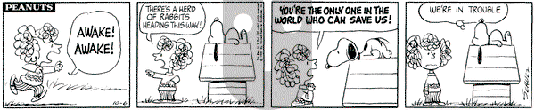 Peanuts on Monday October 6, 1969 Comic Strip