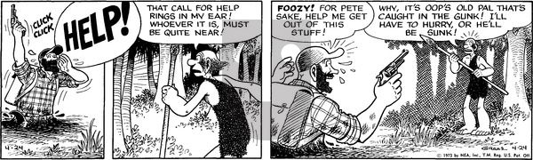 Alley Oop on Tuesday April 24, 1973 Comic Strip