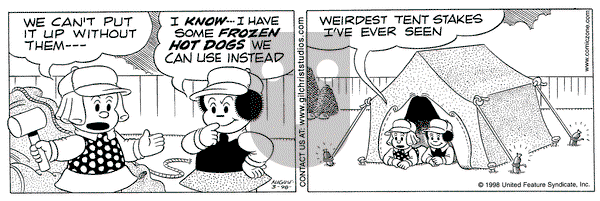 Nancy on Monday August 3, 1998 Comic Strip