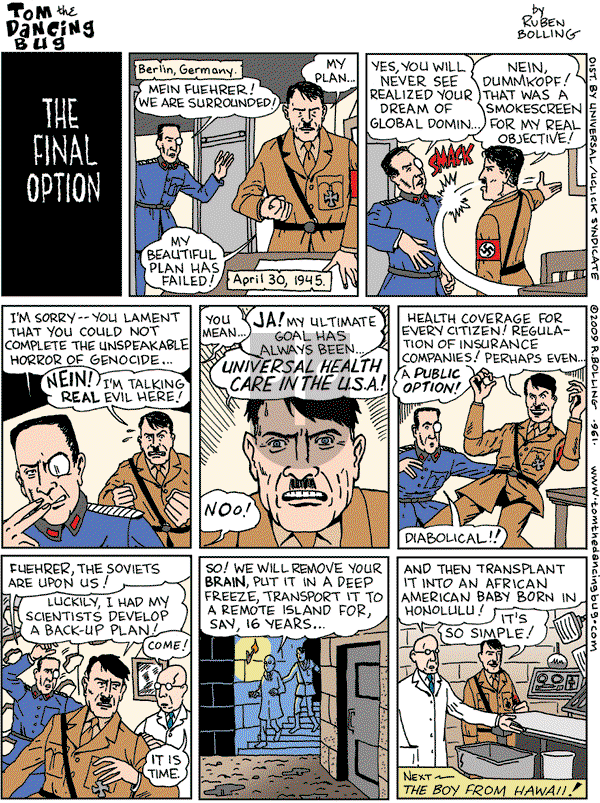 Tom the Dancing Bug on Saturday September 19, 2009 Comic Strip