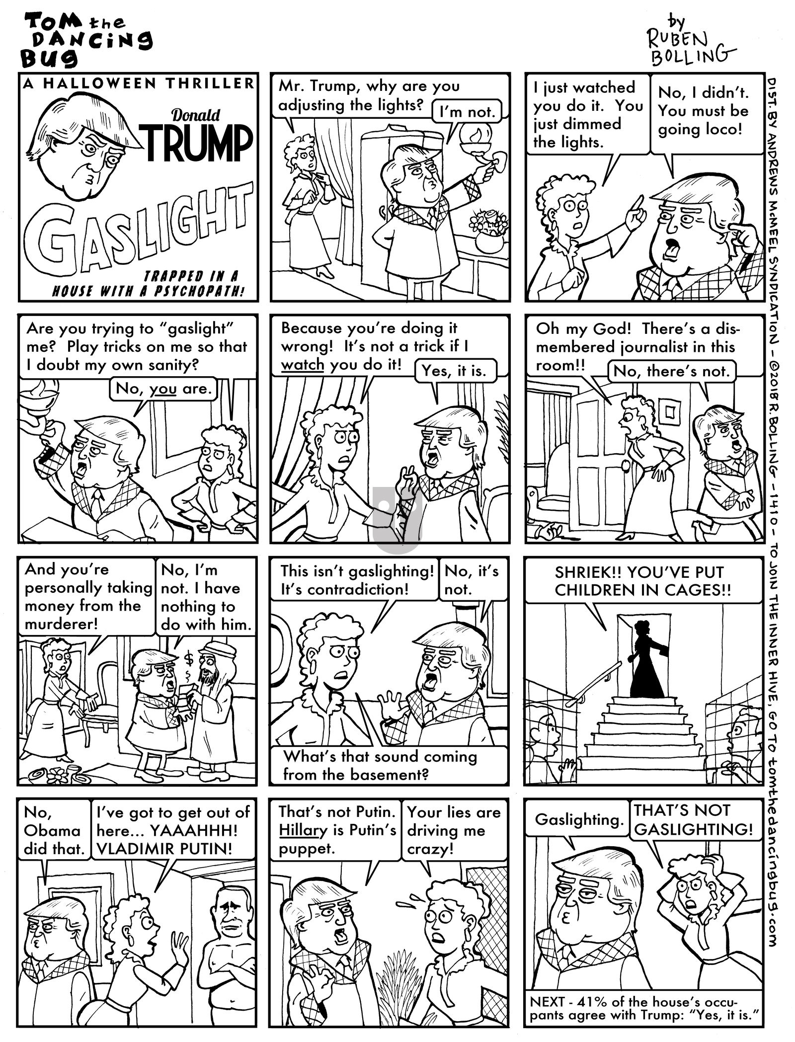 Tom the Dancing Bug - Monday October 22, 2018 Comic Strip