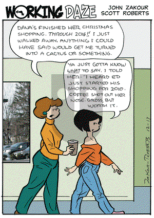 Working Daze - Tuesday December 17, 2013 Comic Strip
