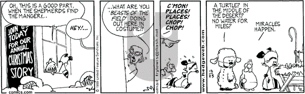 Over the Hedge on Thursday December 23, 1999 Comic Strip